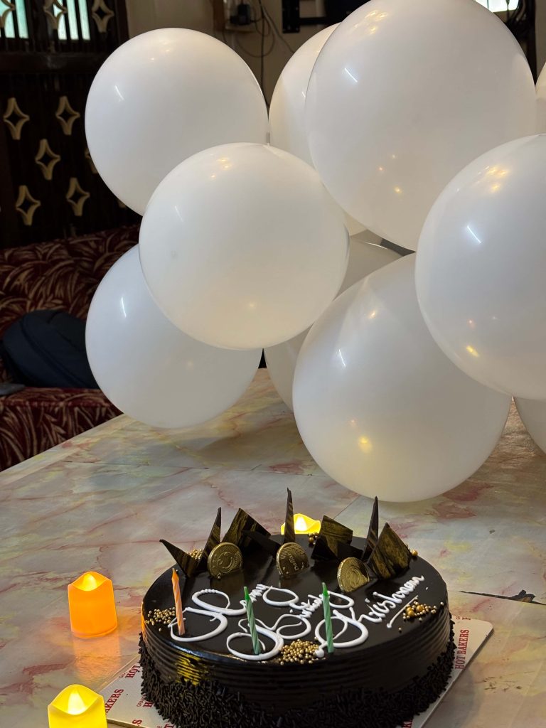 birthday celebration of one of our teammates