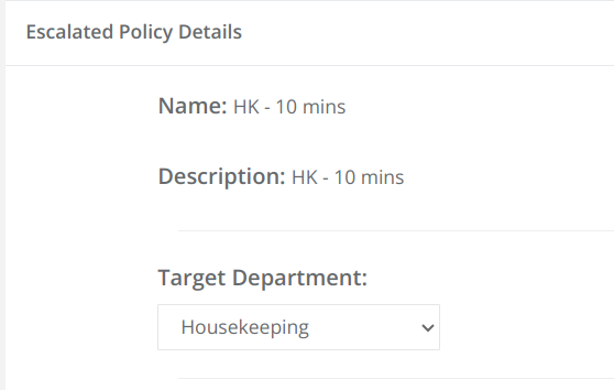 custom escalation policies in Geedesk